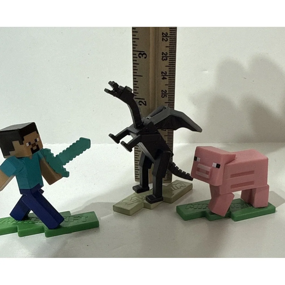 Minecraft Ender Dragon Steve Pig Mini Toy Plastic Figure Toy Cake Topper 2022‎